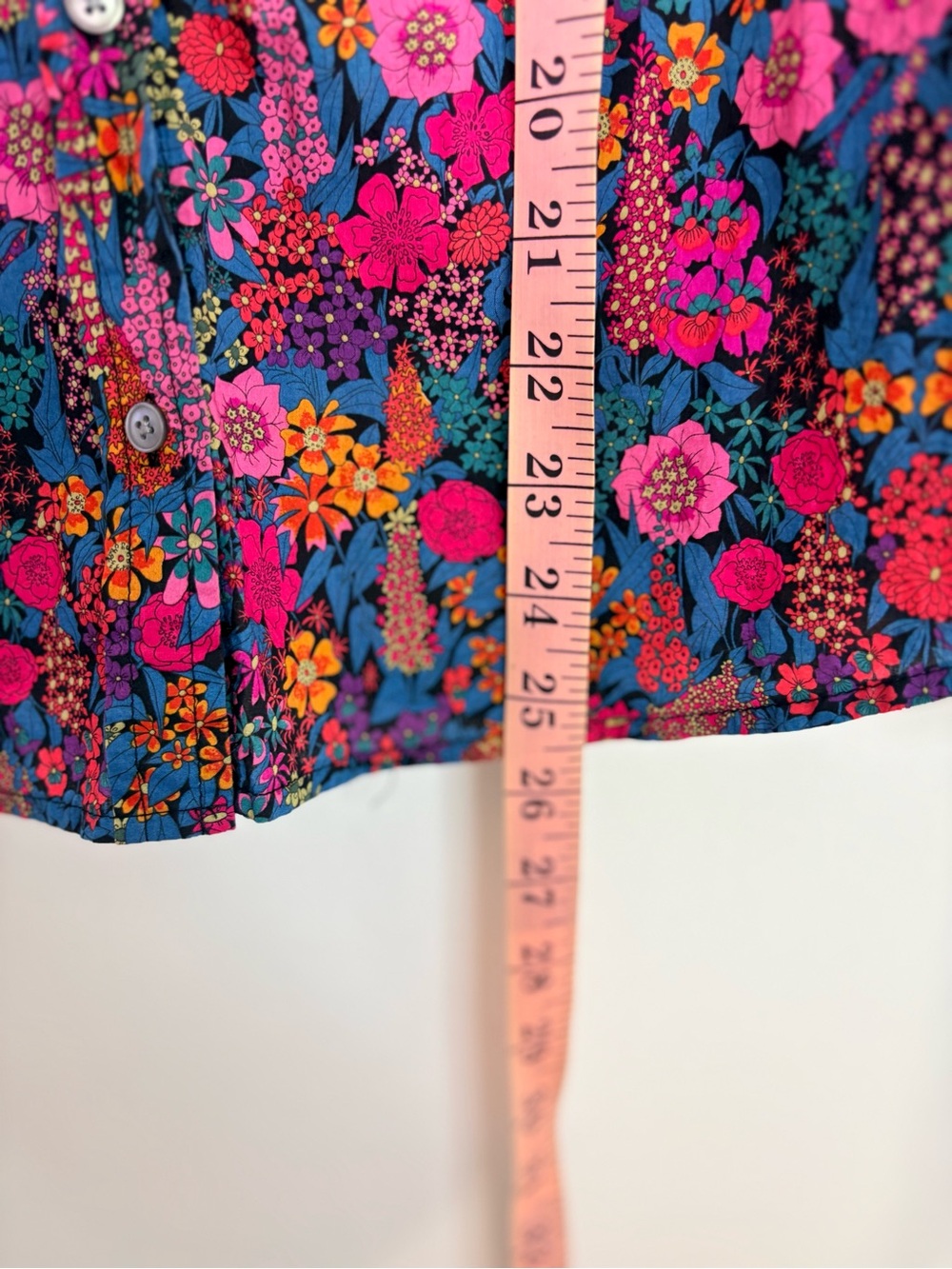 J.Crew Liberty London Ciara Floral Print Button Down Ruffle Collar Top Sz M - Picture 12 of 12